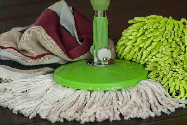 Don't stare at the cleaning crew!